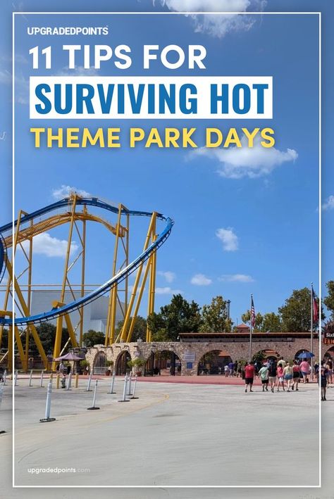 Here is a Theme Park Day Tips Travelling Ideas, Travel 2024, Hot Day, Military Veterans, Safe Travel, Single Parenting, Hot Days, Summer Travel, Hot Weather