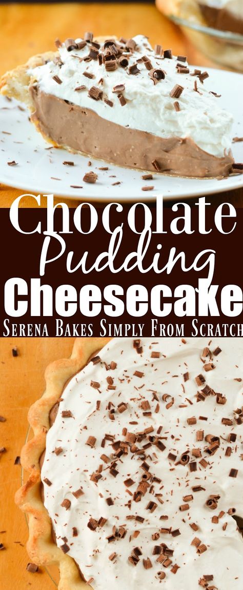 Chocolate Pudding Cheesecake recipe is the ultimate chocolate lovers dessert. Chocolate Pudding Cheesecake, Dream Dessert, Chocolate Pie With Pudding, Pudding Cheesecake, Chocolate Pudding Recipes, Party Food Dessert, Cheesecake Pie, Slow Cooker Desserts, Sweet Pie