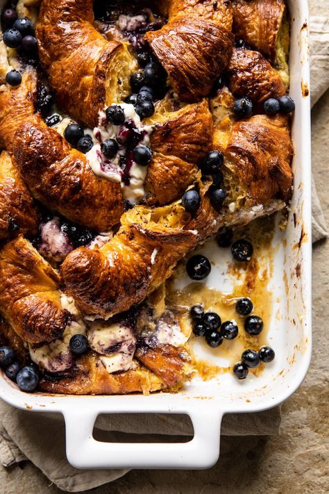 Berry and Cream Cheese Croissant French Toast Bake | halfbakedharvest.com #frenchtoast #brunch #easyrecipes #springrecipes #easter Cream Cheese Croissant, Croissant French Toast Bake, Croissant French Toast, Half Baked Harvest Recipes, Cheese Croissant, Harvest Recipes, Half Baked, French Toast Bake, Half Baked Harvest