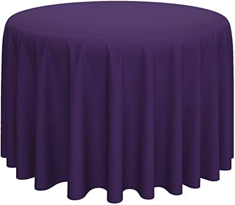 Purple Table Cloth, Dark Purple Wedding, Banquet Restaurant, Table Covers Wedding, Purple Tablecloth, 120 Round Tablecloth, Gold Tablecloth, Round Tablecloths, Spring Night