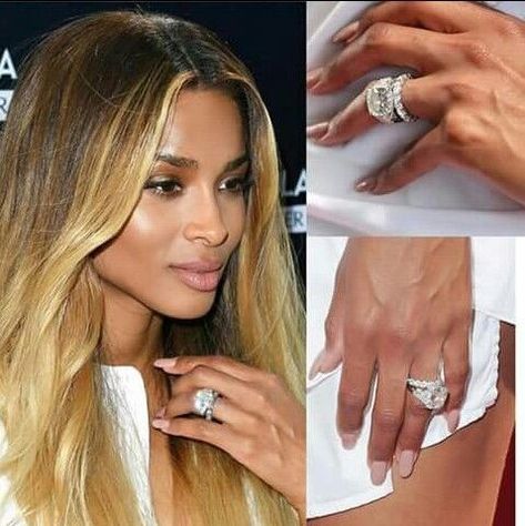 Ciara Wedding Ring, Ciara Engagement Ring, Ciara Wedding, Wedding Ring Goals, Mrs Wilson, Celebrity Rings, Workplace Culture, Dream Rings, Dream Wedding Ring