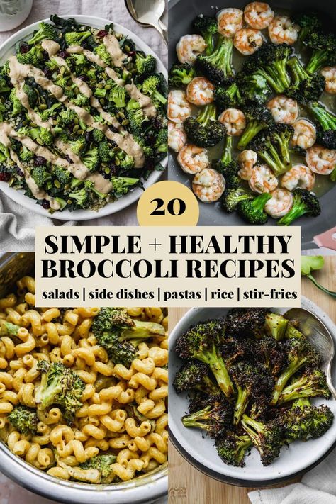 Dinner Recipes With Broccoli, What To Do With Broccoli, Vegetarian Broccoli Recipes, Broccoli Side Dishes, Recipes With Broccoli, Healthy Broccoli Recipes, Tasty Dinner Recipes, Walder Wellness, Broccoli Salads