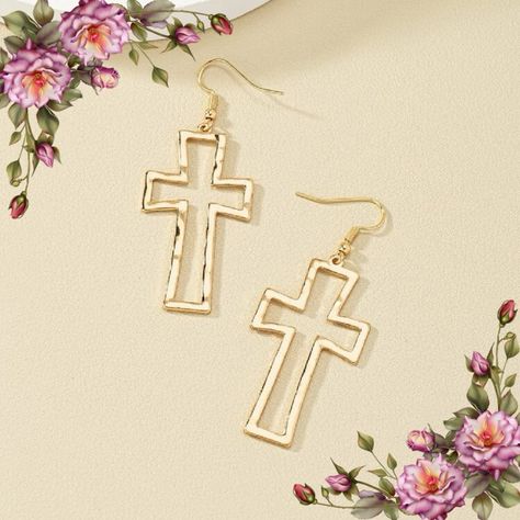 In Excellent Condition Does Not Come In A Box Key Words : Christian Religious, , Gift For Her. Trendy Stylish Party Gift For Her Gift For Girlfriend Gift For Mom Gift For Sister, Easter Earrings Church Earrings Western Style Country Style Farmhouse Style Western Cowboy Rodeo Southwestern Rustic Ornate Bohemian P.187 Country Style Farmhouse, Pewter Earrings, Earrings Western, Easter Earrings, Round Dangle Earrings, Gold Bar Earrings, Cowboy Rodeo, Long Tassel Earrings, Costume Earrings