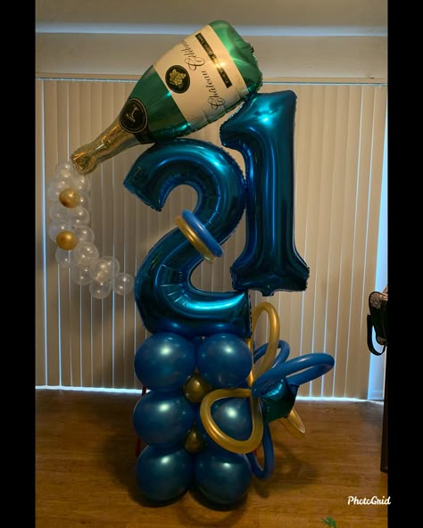 Man Balloon Bouquet, 21 Balloon Bouquet, 50 Birthday Balloon Bouquet, 40 Balloon Bouquet Men, 60 Balloon Bouquet, Champagne Bottle Balloon Bouquet, 21 Balloons, 21st Birthday Balloons, Party Balloons Diy