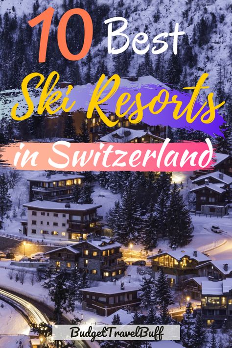 Whether you are a beginner or an advanced skier, Switzerland is one of the best countries for skiing. Check out the best ski resorts in Switzerland. #skiresorts #skidestinations #skiing Vacation Switzerland, Ski Switzerland, Ski Europe, Europe Backpacking, Europe Packing, Swiss Ski, Winter Resort, Winter Travel Destinations, Traveling Europe