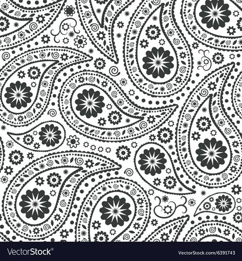 Paisley Drawing, Paisley Background, Hand Drawn Vector, Paisley Design, Vector Pattern, Pattern Download, Background Patterns, Print On Demand, Hand Drawn