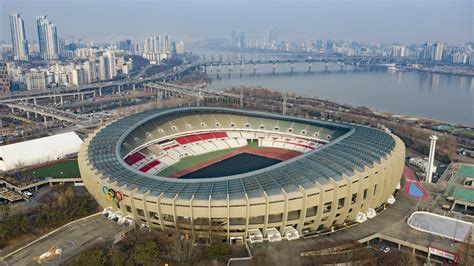 Jamsil Stadium - Korea Seoul Olympic Stadium, Olympics Graphics, Beijing National Stadium, Melbourne Cricket Ground, Stadium Design, Olympic Stadium, Sports Stadium, National Stadium, Sports Arena