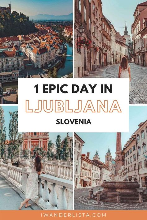 Ljubljana Travel Guide - Best Things To Do and See - I, Wanderlista 1 Day Trip, Slovenia Travel, Ljubljana Slovenia, Eastern Europe Travel, Backpacking Europe, European Destinations, Europe Travel Guide, Europe Travel Destinations, Ljubljana