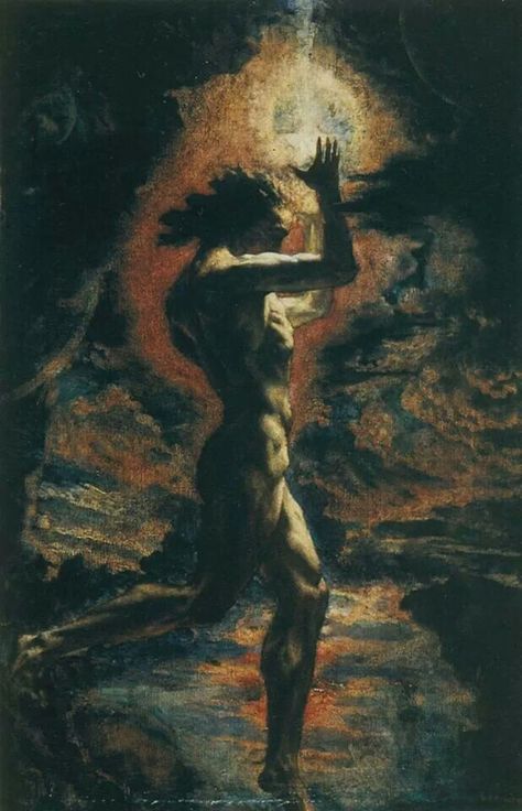 Jean Delville. Prometheus Prometheus Painting, Jean Delville, Arte Peculiar, Rennaissance Art, Esoteric Art, Greek Mythology Art, 다크 판타지, Mythology Art, Arte Inspo