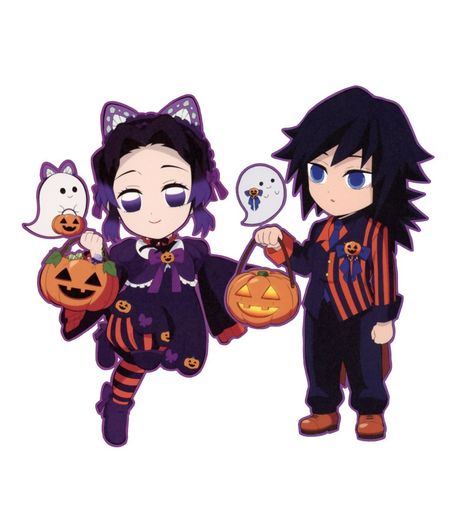 Shinobu Halloween, Tomioka Chibi, Base Kny, Kny Ships, Days Until Halloween, Canon Ship, Anime Character Drawing, Slayer Anime, Halloween Ghosts