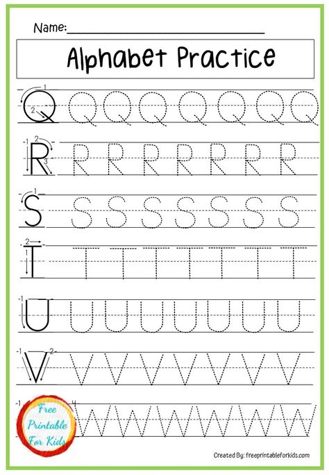 Fun FREE printable worksheets for Pre-K Writing Readiness printables: Upper Case. Letter Printing Practice Free Printable, Abc Review Preschool Free Printable, Abc Review Preschool, Abc Tracing Printables Free Preschool, Pre-k Writing, Printable Worksheets For Kids, Abc Tracing, Alphabet Practice, Kids Worksheets Printables