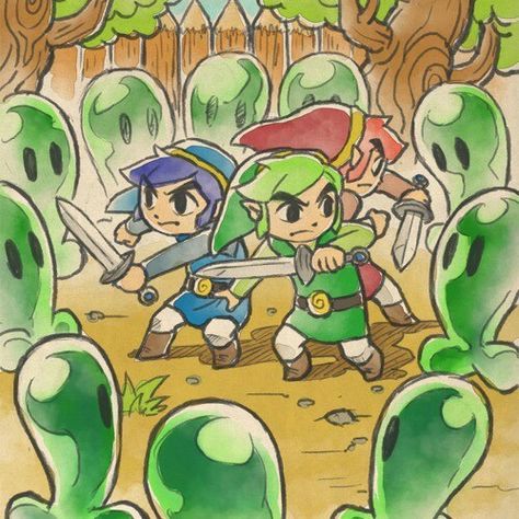 Triforce Heroes, Zelda And Link, Legend Of Zelda Triforce, Zelda Video Games, Zelda Triforce, Internet Games, Hyrule Warriors, Link Zelda, Wind Waker