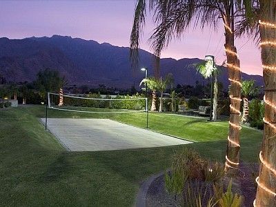 Volleyball Court Backyard, Backyard Volleyball, Beach Volleyball Court, Backyard Sports, Playground Landscaping, Sand Volleyball Court, Volleyball Court, Fall Planting, Outdoor Fire Pit Designs