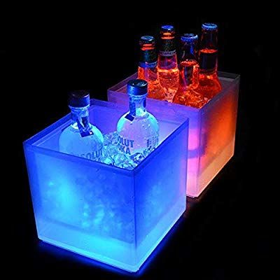 Party Ice Bucket, Nightclub Lighting, Beer Bucket, Nightclub Design, Nightclub Bar, Waterproof Led Lights, Wine Bucket, Ice Wine, Led Light Lamp