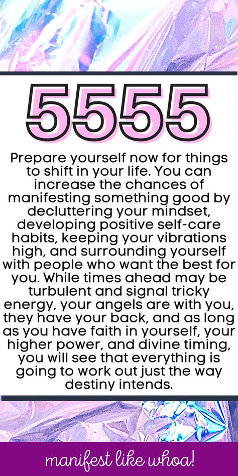 Keep seeing angel number 5555  everywhere and want to know what it means for your manifestations? The law of attraction works and the angels have hidden messages for you to follow if you use them! Here's all about angel number numerology 5555 and what it means for "the secret" law of attraction manifestations for love, happiness, success. You can even see what numerology 5555 means to get your ex back! 5555 Meaning, 777 Angel Number Meaning, Herb Correspondences, Color Correspondences, 777 Angel Number, Angel Number Meaning, Spiritual Awakening Signs, Get Your Ex Back, Numerology Life Path