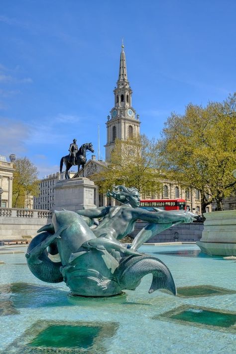 Trafalgar Square London, London Vibes, London Dreams, London Vacation, Swinging London, London Attractions, London Baby, London Aesthetic, Big Ben London