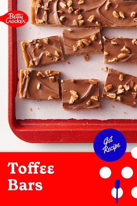 coffee bar,
toffee bars,
chocolate toffee bars,
toffee bars recipe,
party snacks,
snacks for party,
easy desserts,
quick and easy desserts Coffee Toffee Bars, Quick Party Desserts, Toffee Bars Recipe, Toffee Squares, Chocolate Toffee Bars, Homemade Toffee, Toffee Candy, Betty Crocker Recipes, Toffee Recipe