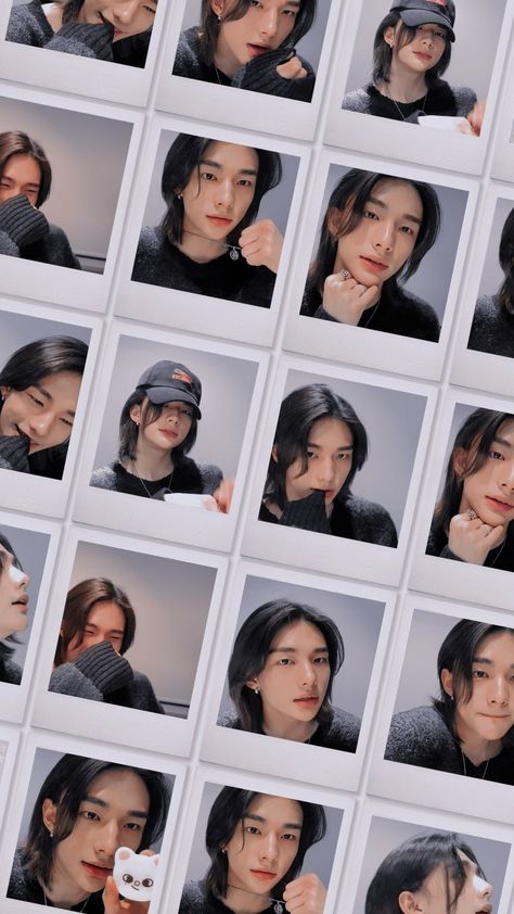 Hyunjin Stray Kids Wallpaper, Polaroid Aesthetic, Stray Kids Wallpaper, Hyunjin Stray Kids, Arin Oh My Girl, Whatsapp Wallpaper, Boys Wallpaper, Polaroid Photos, Savage Kids