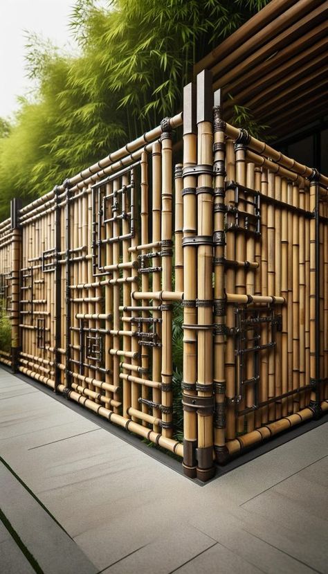 15 Stunning Bamboo Fence Ideas That Transform Your Yard 27