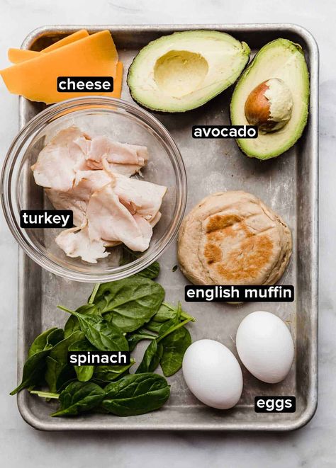 Turkey Breakfast Sandwich Turkey Breakfast Sandwich, Turkey Bacon Breakfast Sandwich, Gain Meals, Healthy Breakfast Sandwich, Eggs And Cheese, Spinach Avocado, Best Sandwich Recipes, Turkey Breakfast, Weight Gain Meals