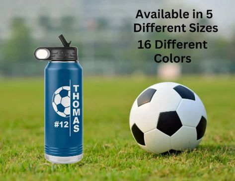 DabbleInDreams - Etsy Soccer Team Water Bottles, Soccer Water Bottles, Student Water Bottles, Team Water Bottles, Cheer Coach Gifts, Soccer Coach Gifts, Water Bottle Personalized, Soccer Coach, Water Bottle Gift