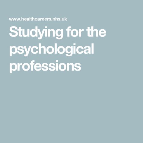 Studying for the psychological professions Psychology A Level, Degree In Psychology, Job Website, Research Assistant, Psychology Degree, Health Psychology, Clinical Psychology, Clinical Psychologist, Career Planning