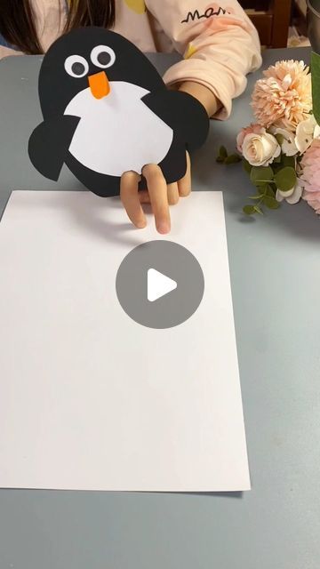 paper crafts creator on Instagram: ""Installing Adorable Little Feet on Our Handmade Penguin"

Hashtags:#MakingPenguinHandmade #HandmadeSmallAnimal #SmallAnimalSimpleMethod #Crafting #DIYProjects #CuteCrafts" June 16, Cute Crafts, Small Pets, Penguins, Diy Projects, Card Making, Paper Crafts, The Creator, On Instagram