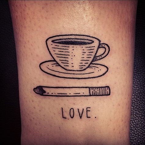 just the coffee for me! by Susanne König from Immer&Ewig Tattooing in Hamburg, Germany Tattooed Hands, Hipster Tattoo, Coffee Tumblr, Coffee Meme, Coffee Tattoos, Work Tattoo, Coffee Instagram, Coffee Wallpaper, Coffee Painting