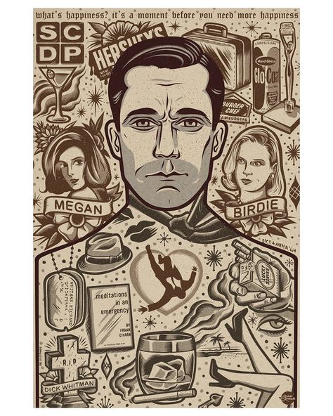 Gallery 1988 on Instagram: “So many great pieces in the new @davequiggle Icons of Affection exhibit. Check out all the prints available online by clicking the link in…” Dave Quiggle, Religious Iconography, Men Tattoo, Traditional Tattoo Sleeve, Don Draper, Linocut Art, Lowbrow Art, Vector Portrait, Dope Art