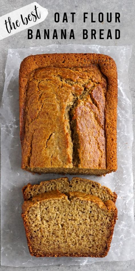 Oat Flour Banana Bread, Oat Flour Recipes, Flours Banana Bread, Hearty Snacks, Gluten Free Banana Bread, Sans Gluten Sans Lactose, Gluten Free Banana, Make Banana Bread, Best Banana Bread