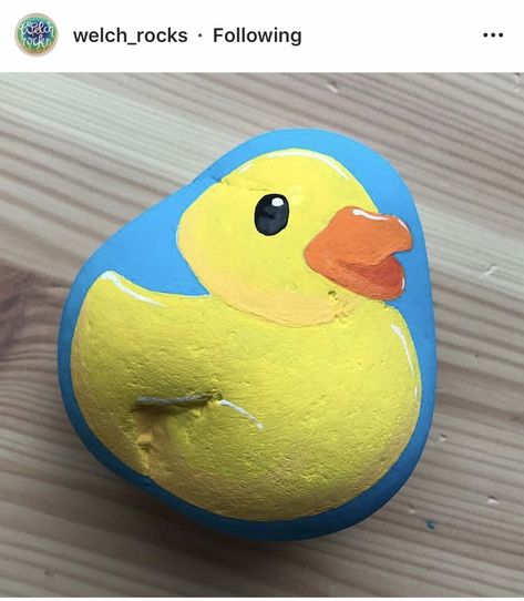 Duck Rock Painting, Rubber Duck Painting Ideas, Rubber Duck Rock Painting, Painted Rock Duck, Rubber Duck Painting, Duck Face, Painted Rock Animals, Painting Activities, Painted Rocks Diy