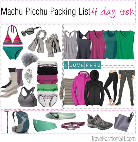 Inca Trail and Machu Picchu Tours Packing List #travel #packinglist #peru via TravelFashionGirl.com Inca Trail, Machu Picchu Peru, Inca Trails, Peru Travel, Packing List For Travel, South America Travel, Backpacking Travel, Packing Tips For Travel, Machu Picchu