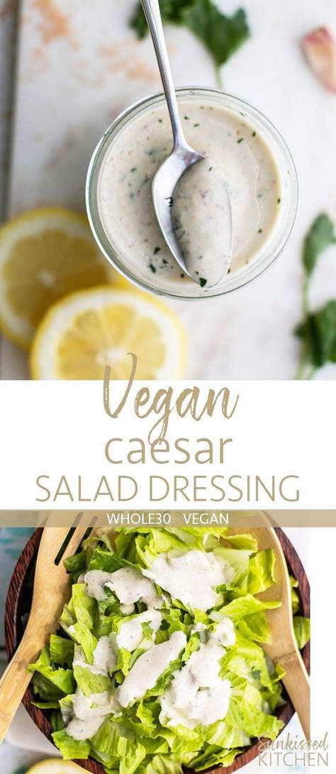 Vegan Caesar Salad Dressing, Vegan Caesar Dressing, Caesar Dressing Recipe, Vegan Caesar Salad, Vegan Caesar, Vegan Salad Dressing, Vegan Dressing, Caesar Salad Dressing, Salad Vegan