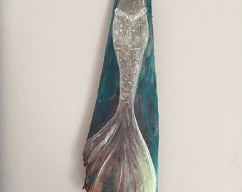 Aurelia     Mermaid Tail, Mermaid, Palm Frond, Mermaid Art, Handmade, Mermaid Tail painted on palm frond, Mermaid Pants, Palm Leaf Art, Palm Frond Art, Palm Fronds, Tree Bark, Mermaid Tail, Mermaid Art, Shell Art, Palm Leaves