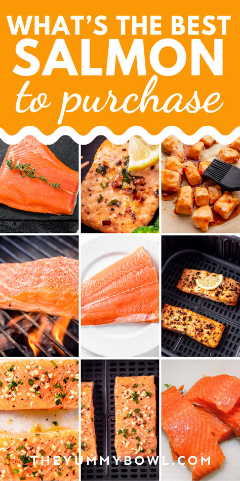 Confused about which salmon to buy? This easy guide breaks down the best options—wild vs. farmed, fresh vs. frozen, and more. Make smart, healthy seafood choices with this quick salmon buying guide! Salmon Recipe For People Who Don't Like Salmon, Salmon That Doesn't Taste Fishy, How Long To Cook Salmon On Stove, Salmon Cooking Time Oven, Internal Temp For Salmon, Quick Salmon, Pacific Salmon, Salmon Farming, Best Salmon