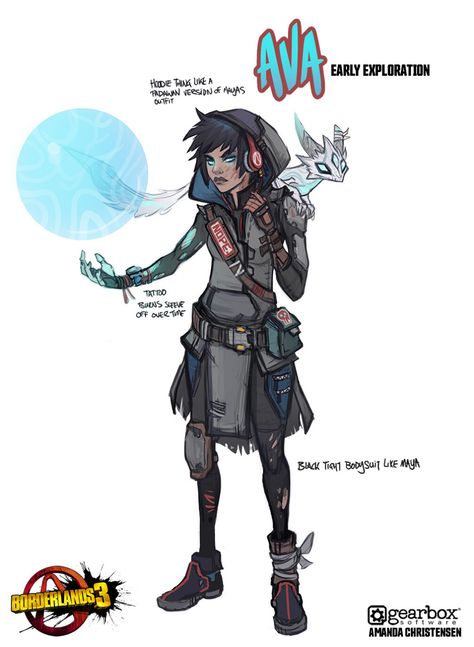 Borderlands 3 Art, Steampunk Character, Borderlands Series, Borderlands Art, Tales From The Borderlands, Character Model Sheet, Borderlands 3, Video Games Funny, Anime Drawing