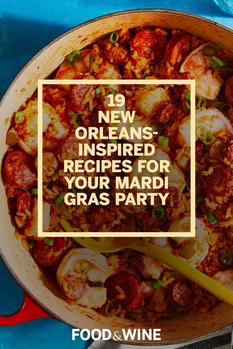 No Mardi Gras party is complete without New Orleans-inspired cuisine that makes the season delicious. Curate a menu of Mardi Gras food with these dishes and drinks that originated in New Orleans or celebrate the city's trademark flavors on Fat Tuesday. Mardi Gras Party Food, New Orleans Recipes, Cheesy Grits, Gross Food, Mardi Gras Food, Rice Dinner, Holiday Menus, Mardi Gras Party, Fat Tuesday