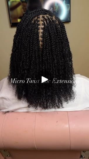 4.5K views · 10K reactions | Micro Twist Loc Extensions. This style took 8hrs. There are so many Pros in this permanent style. This style can also be taken down if not wanted permanently. Thank you to my clients for trusting me in their small hair investment. Book the look🥰 | Sugga Locs, LLC👩🏼‍🦱👩🏽‍🦱�👩🏾‍🦱👩🏿‍🦱 Bob Locs, Tommy Richman, Permanent Style, Micro Bob, Twist Extensions, Small Twist, Twist Locs, Nice Hairstyles, Twists Hairstyles