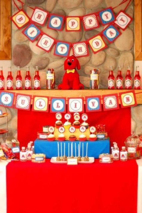 Toddler Birthday Party Ideas, Clifford Birthday Party, Storybook Party, Easy Recipes For Breakfast, Clifford The Big Red Dog, Aspire To Inspire, Second Birthday Ideas, Toddler Birthday Party, Recipes For Breakfast