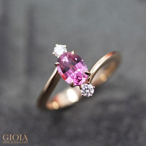 Gemstone Engagement Rings Sapphire, Spinel Engagement Ring, Engament Rings, Spinel Engagement Rings, Stone Ring Design, Coloured Diamonds, Gemstone Engagement Ring, Pink Spinel, Jewelry Quotes