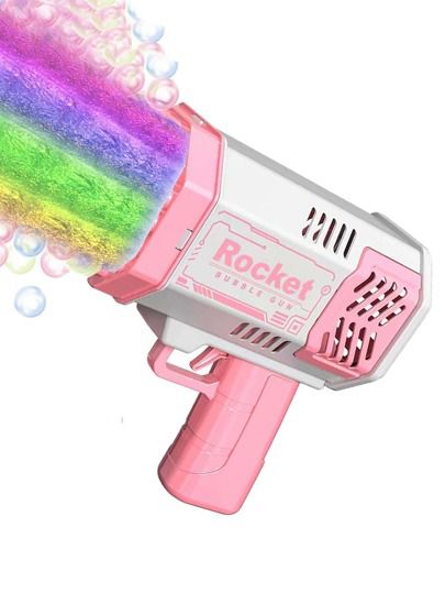 1pc Plastic Bubble Machine, Funny 40 Hole Bubble Gun With Colorful Flash Light For KidsI discovered amazing products on SHEIN.com, come check them out! Anjing Poodle, Outdoor Toys For Toddlers, Unicorn Pencil Case, Pink Toys, Bubble Blower, Creative Bubble, مرسيدس بنز, Bubble Maker, Kids Bubbles