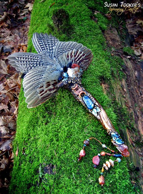 Feather Smudge Fan, Feather Magic, Smudge Wands, Smudge Fan, Smudging Feathers, Feather Fans, Magic Crystals, Ritual Magic, Wiccan Crafts