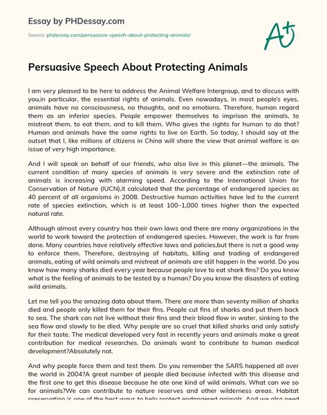 Persuasive Speech About Protecting Animals Public Speech Script, Persuasive Paragraph Example, Speech Writing Examples, Manuscript Speech Example, Persuasive Speech Examples Student, Persuasive Speech Topics Ideas, How To Write A Speech, Informative Speech Examples, English Speech Topics