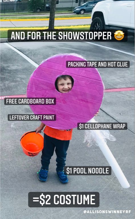 Child wearing a pink lollipop custom Diy Lollipop Costume, Sucker Costume, Lollipop Costume, Upcycle Cardboard, Diy Lollipop, Giant Lollipops, Diy Costumes Kids, Perfect Circle, Halloween 2022