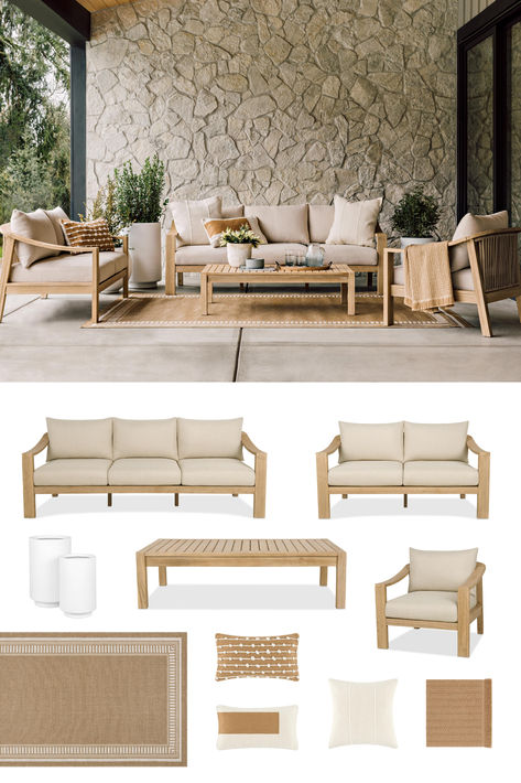 Patio Furniture Canada, Affordable Patio Sofa, Best Patio Furniture Rattan, Modern Outdoor Sectional, Article Outdoor Sectional, Outside Seating Area, Urban Barn, Outdoor Furniture Decor, Organic Modern