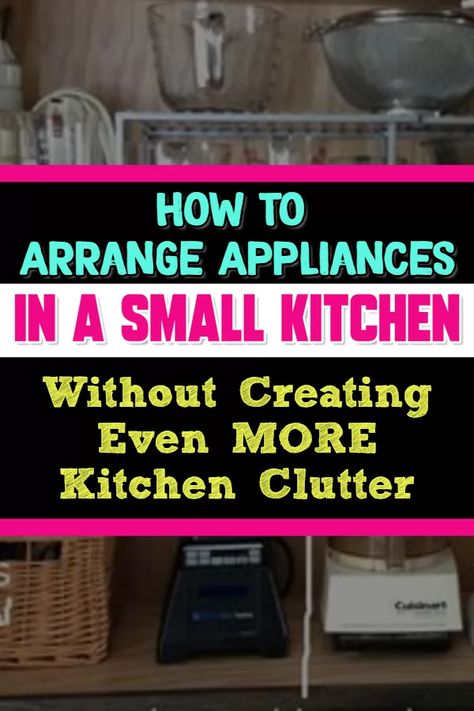 Kitchen Storage Small Appliances, Store Appliances In Pantry, Ikea Small Appliance Storage, Organizing Kitchen Appliances Storage, How To Add Storage To A Small Kitchen, Storing Large Kitchen Appliances, How To Store Small Appliances, Diy Appliance Storage, Kitchen Gadget Organization