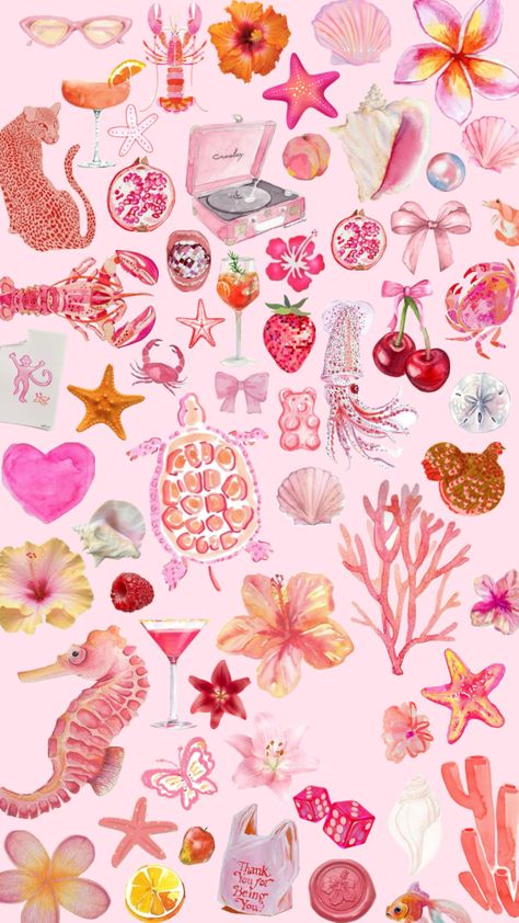 preppy pink beachy wallpaper Preppy Vintage Wallpaper, Preppy Wallpapers For Laptop, Preppy Wallpaper Ipad, Canvas Background Ideas, Cutesy Wallpaper, Pad Wallpaper, Preppy Patterns, Preppy Background, Preppy Backgrounds