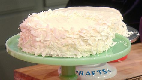 Cake Boss Recipes, Cake Boss Buddy, Rachel Ray Recipes, Buddy Valastro, Rachael Ray Recipes, Celebrity Recipes, Coconut Frosting, Cake Frosting Recipe, Vanilla Cake Mixes