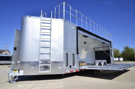 https://flic.kr/p/GRpn7J | ATC WEDGE STAGE TRAILER #beckercustomtrailers #atctrailers #aluminumtrailer #marketingtrailer #customtrailers #stagetrailer #observationdeck #wedgetrailer Custom Bbq Pits, Gmc Motorhome, Best Trailers, Gooseneck Trailer, Cargo Trailer Conversion, Enclosed Trailers, Custom Trailers, Bike Trailer, Rv Accessories