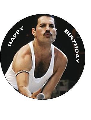 7.5 FREDDIE MERCURY EDIBLE ICING BIRTHDAY CAKE TOPPER Freddie Mercury Birthday, Mary Austin Freddie Mercury, Round Cake Topper, Queen Birthday Party, Freddie Mercury Quotes, Freddie My Love, Party Birthday Cake, Queen Meme, Freddy Mercury